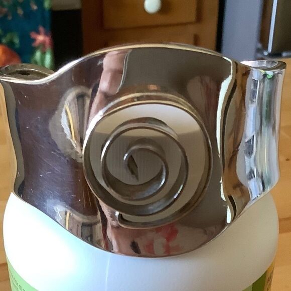 𝅺sterling SILVER 925 GREEK DESIGN WIDE CUFF BRACELET NEW WITH TAG​​ - Picture 7 of 12